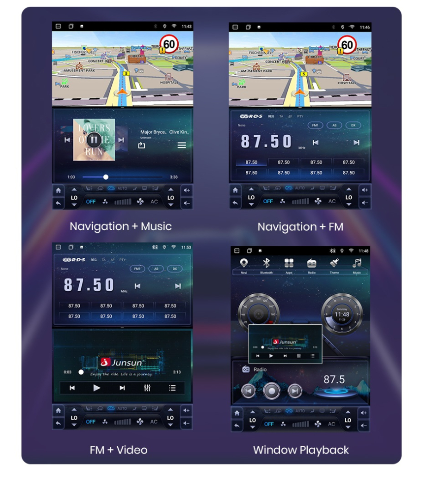 Navigatie Volkswagen Tiguan (2007-2016),Ecran Tesla 9.7 inch, Android, 4GB RAM 64GB, carplay / android auto, waze [5]