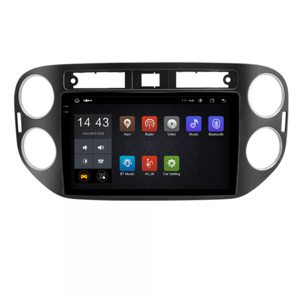 Navigatie Volkswagen Tiguan 2011-2016, Android 13,Ecran 2K, 4GB RAM 64GB, Octa Core, carplay /android auto [2]