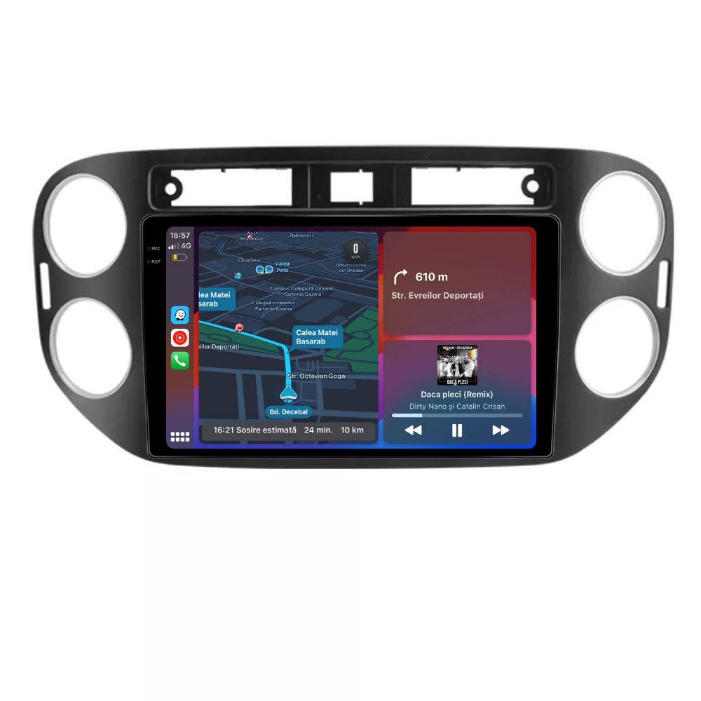 Navigatie Volkswagen Tiguan 2011-2016, Android 13,Ecran 2K, 4GB RAM 64GB, Octa Core, carplay /android auto [4]