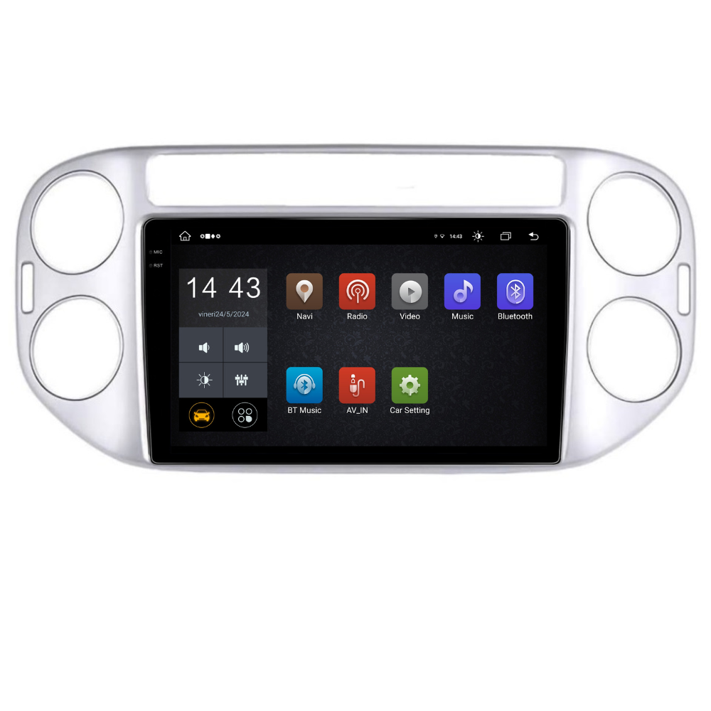 Navigatie Volkswagen Tiguan 2011-2016, Android 13,Ecran 2K, 4GB RAM 64GB, Octa Core, carplay /android auto [5]