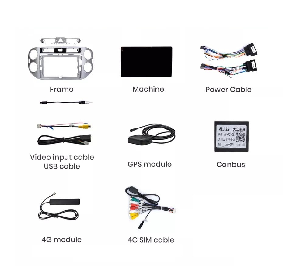 Navigatie Volkswagen Tiguan 2011-2016, Android 13,Ecran 2K, 8GB RAM 256GB, Octa Core, carplay /android auto [11]