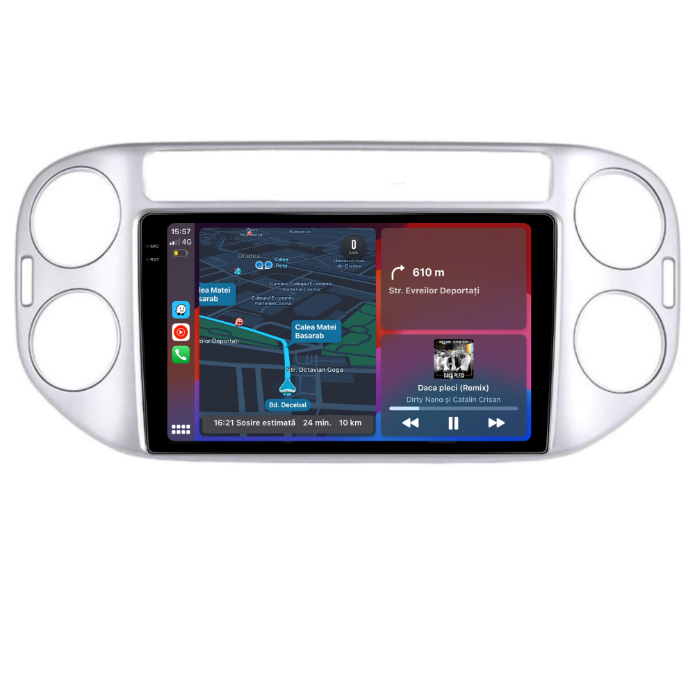 Navigatie Volkswagen Tiguan 2011-2016, Android 13,Ecran 2K, 8GB RAM 256GB, Octa Core, carplay /android auto [3]