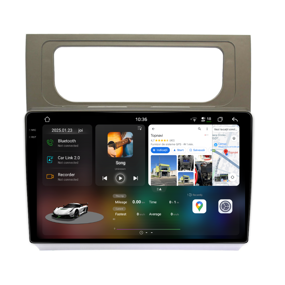 Navigatie Volkswagen Touran 2(2011-2015), Android, Ecran 10 inch 2K, 12GB RAM 256GB, 8-core [1]