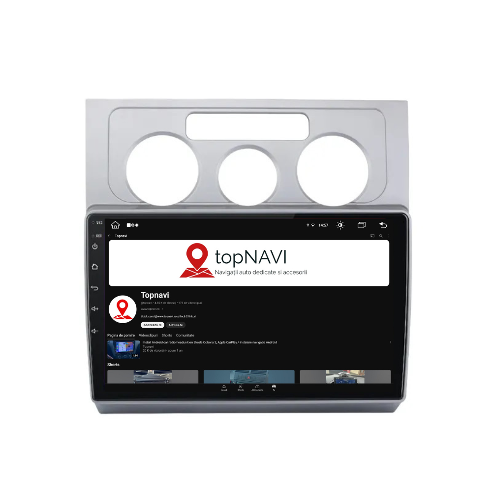 Navigatie Volkswagen Touran 2003-2010, Android 12, 1GB RAM 32GB,carplay / android auto, google maps, youtube, wifi, waze, bluetooth [2]