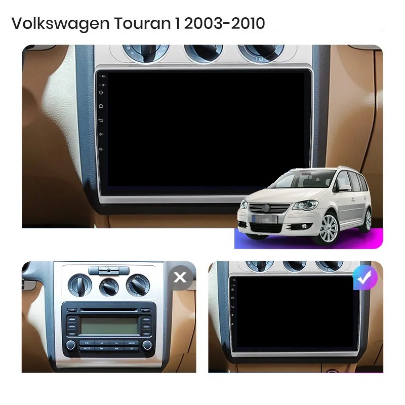 Navigatie Volkswagen Touran (2003-2010), Android, Ecran 10 inch, 4GB RAM 64GB, 8-core [7]