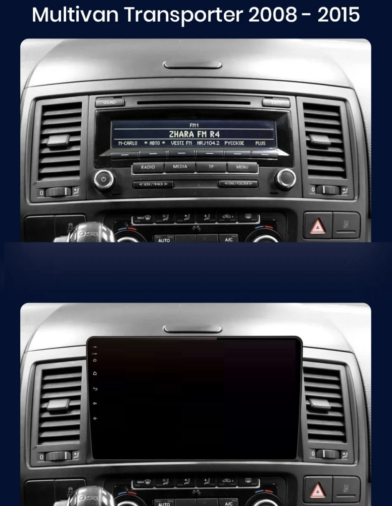 Navigatie Volkswagen Transporter (2008-2015), Android, Ecran 9 inch, 4GB RAM 64GB, 8-core [3]