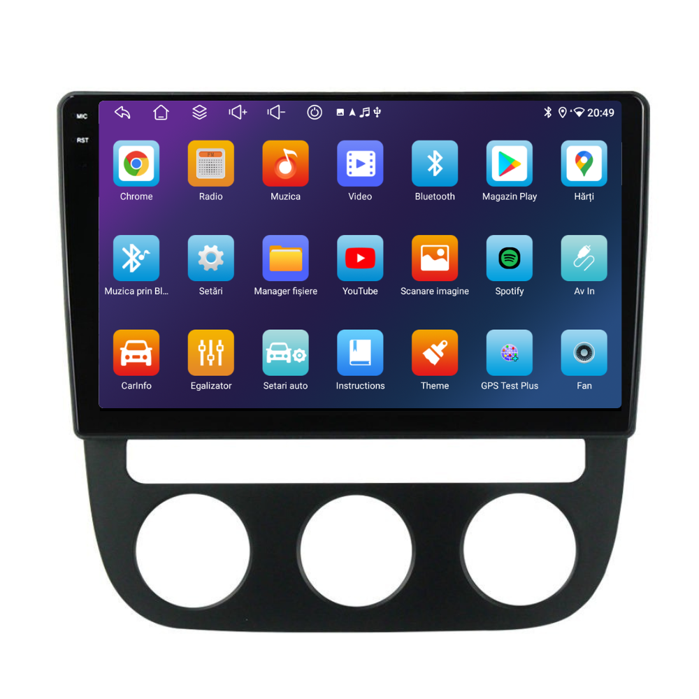 Navigatie VW Golf 5 (2004-2020), Android, Ecran 10 inch, 6GB RAM 128GB [2]