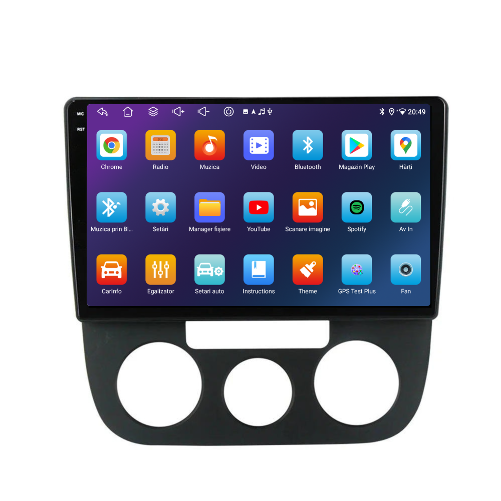 Navigatie VW Golf 5 (2004-2020), Android, Ecran 10 inch, 6GB RAM 128GB [2]