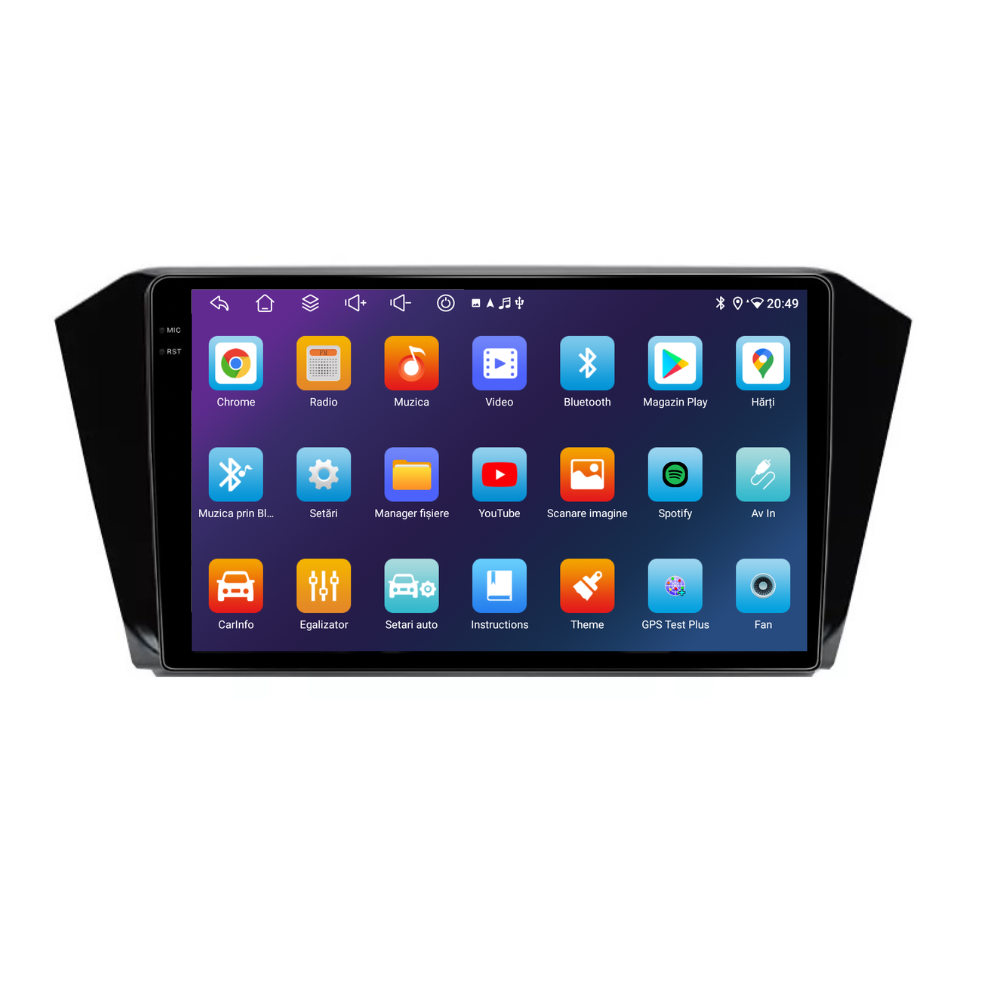 Navigatie VW Passat B8 (2015-2020), Android, Ecran 10 inch, 6GB RAM 128GB [2]