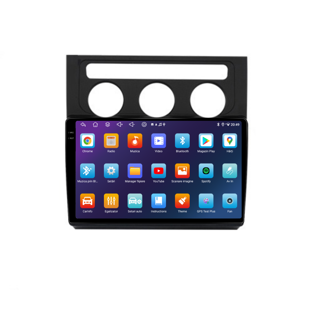 Navigatie VW Touran (2003-2010), Android, Ecran 10 inch, 6GB RAM 128GB [3]