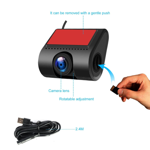 Camera dvr trafic auto, rezolutie 1080p HD, conectare USB [3]