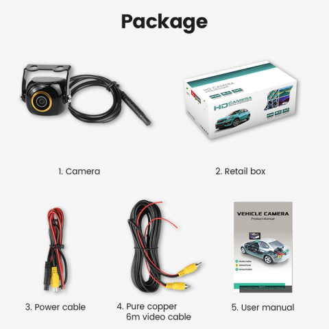 Camera marsarier/frontala AHD/CVBS unghi 170 grade cu Night Vision 1280x720p [7]