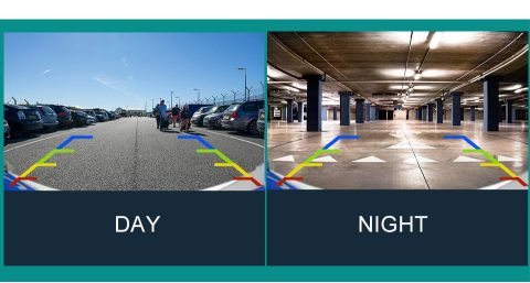 Camera marsarier HD, unghi 170 grade cu StarLight Night Vision Peugeot 207, 307, 308, 407, 508, 807 [1]