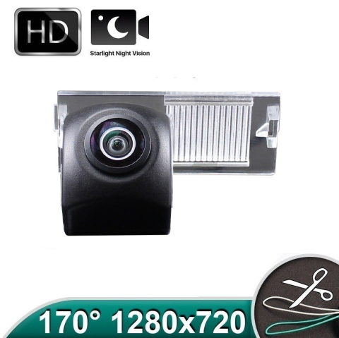 Camere marsarier dedicate - Camera marsarier HD, unghi 170 grade cu StarLight Night Vision Peugeot 207, 307, 308, 407, 508, 807