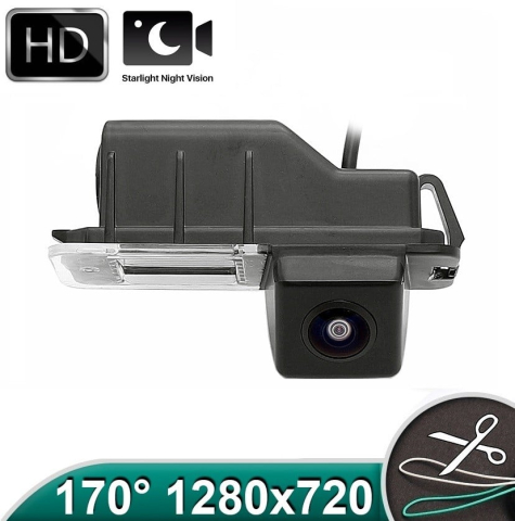Camere marsarier dedicate - Camera marsarier VW Golf 6, Golf 7, Passat B7, Amarok, Polo 5 HD, unghi 170 grade cu StarLight Night Vision