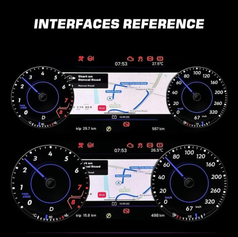 Ceas electronic digital bord Volkswagen Passat B8 (2015+) 12.3 inch [3]
