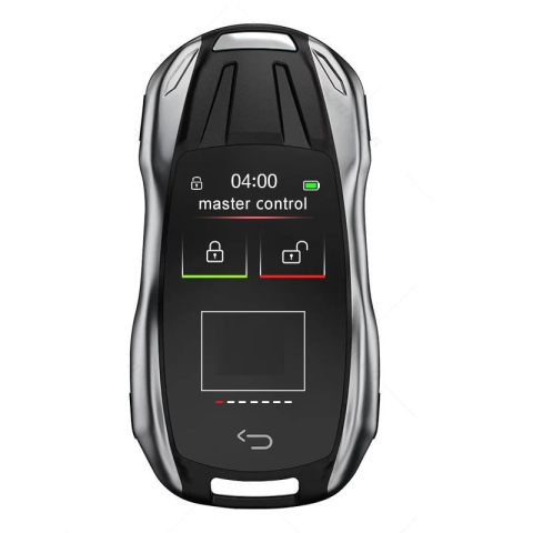 Smart Key LCD - Cheie Smart key dedicata Porsche, LCD, functie keyless, silver