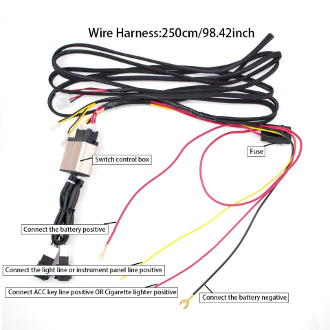 Kit incalzire in scaune, 2 scaune, 12V, 4 piese cu 3 trepte si butoane on/off [3]