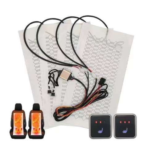 Accesorii interior - Kit incalzire in scaune, 2 scaune, 12V, 4 piese cu 3 trepte si butoane on/off