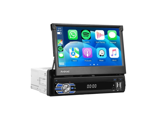 Navigatie auto universala - Navigatie 1DIN, Ecran retractabil, 2GB RAM 64GB, Android, Bluetooth, Wifi, Carplay / Android Auto