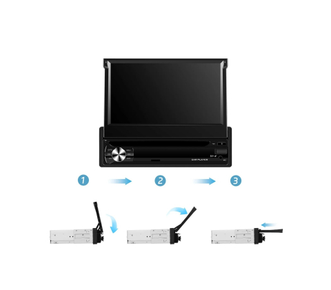 Navigatie 1DIN, Ecran retractabil, 4GB RAM 64GB, 4core carplay / android auto [3]