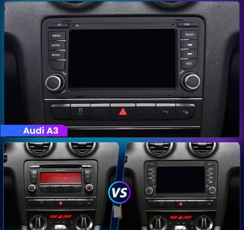 Navigatie audi a3 (2003-2011), Ecran 7 inch, 1GB RAM 32GB [2]