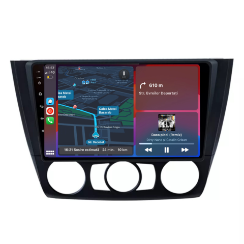 BMW - Navigatie BMW Seria 1 E82 E88 E81 E87 2004-2011, Android 12, 1GB RAM 32GB, waze, youtube, google maps,bluetooth