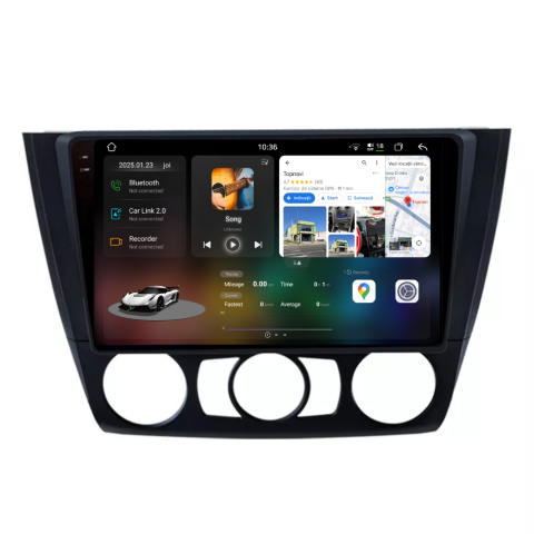 Seria 1 E81 E87 (2003-2013) - Navigatie Bmw Seria 1 E87 / E88 (2004-2011), Android, Ecran 9 inch 2K, 12GB RAM 256GB, 8-core