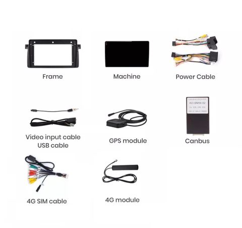 Navigatie Bmw seria 3 e46, Android 13,Ecran 2K, 4GB RAM 64GB, Octa Core, carplay /android auto [9]