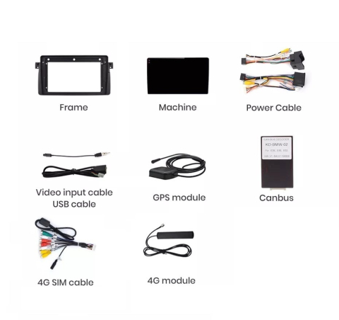 Navigatie Bmw seria 3 e46, Android 13,Ecran 2K, 8GB RAM 256GB, Octa Core, carplay /android auto [10]