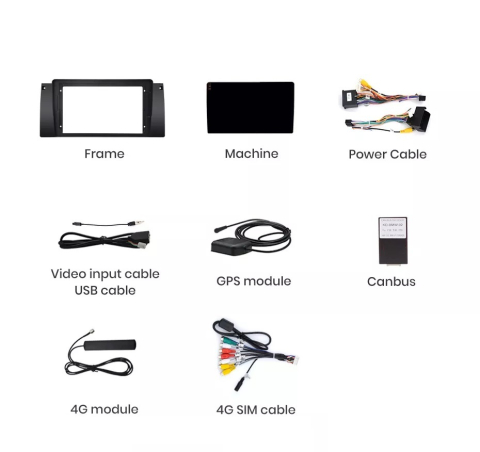 Navigatie Bmw Seria 5 E39 (1995-2004), Android, Ecran 9 inch, 4GB RAM 64GB, 8-core [6]