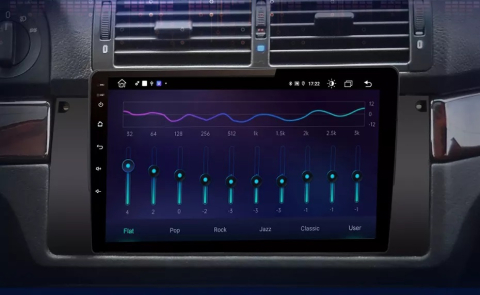 Navigatie bmw seria 5 e39, X5 E53, Android 12, 1GB RAM 32GB, 9 inch, wifi, google maps, waze, youtube [4]