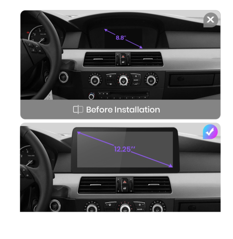 Navigatie BMW Seria 5 E60 (2004-2008), Android, 8GB RAM 256GB, Ecran 12.3 inch, 8-core, sistem CCC [11]