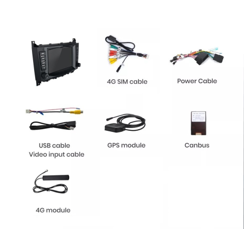 Navigatie C-class w203 (2004-20007), Android, Ecran 7 inch, 4GB RAM 64GB, 8core [5]