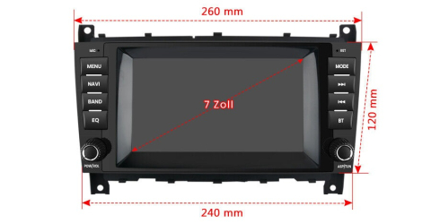 Navigatie C-class w203 (2004-20007), Android, Ecran 7 inch, 4GB RAM 64GB, 8core [4]