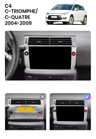 Navigatie Citroen C4 (2004-2009), Ecran 9 inch, 4GB RAM, 64GB, 8-core [5]