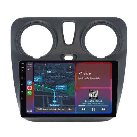Dacia - Navigatie Dacia Dokker (2012-2020), Android, 1GB RAM 32GB, Ecran 9 inch