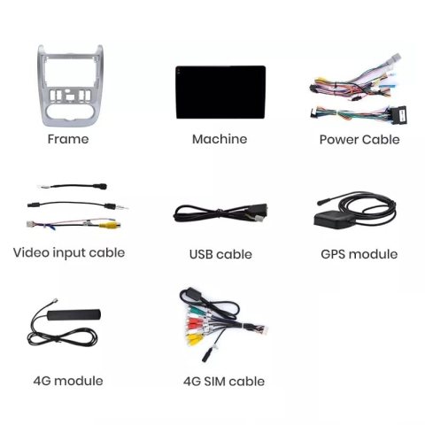 Navigatie Dacia Logan 1 2009-2013, Dacia Sandero 1 2009-2013,Duster 2010-2013, Android 13,Ecran 2K, 8GB RAM 256GB, Octa Core, carplay /android auto [10]