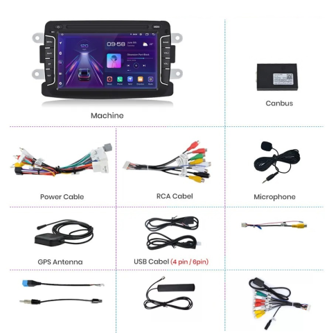 Navigatie Dacia Logan, Sandero, Duster, Android, 2GB RAM 32GB [5]