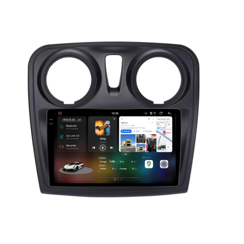 Sandero (2012-2020) - Navigatie Dacia Sandero 2 (2012-2020), Android, Ecran 9 inch 2K, 12GB RAM 256GB, 8-core