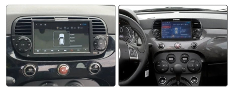 Navigatie Fiat 500 (2007-2015), Ecran 2K, 8GB RAM 256GB, 8-core, negru [1]