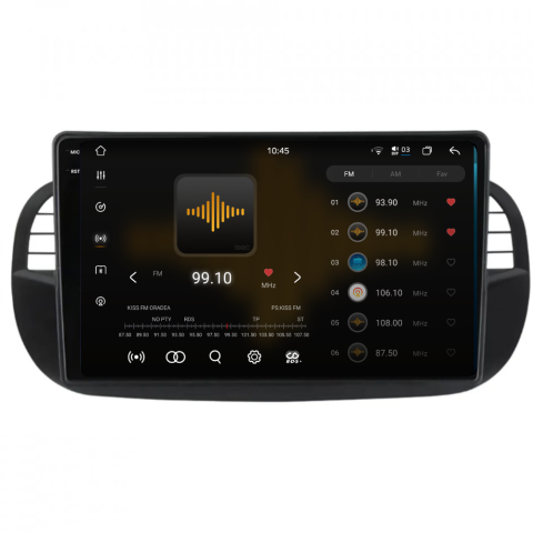 Navigatie Fiat 500 (2007-2015), Ecran 9 inch 2K, 12GB RAM 256GB, 8-core, negru [2]