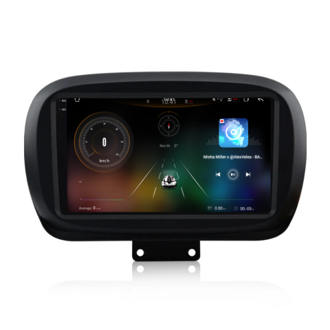 Navigatie Fiat 500x (2014-2020), Ecran 9 inch 2K, 12GB RAM 256GB, 8-core [1]