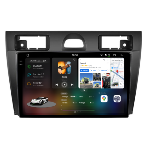 Fiesta (2002-2008) - Navigatie Ford Fiesta (2002-2008), Android, Ecran 9 inch 2K, 12GB RAM 256GB, 8-core