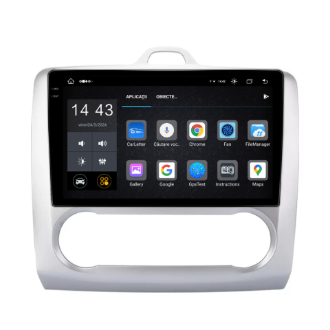 Navigatie Ford Focus 2004-2011, Android 13,Ecran 2K, 4GB RAM 64GB, Octa Core, carplay /android auto,rama argintiu clima [7]
