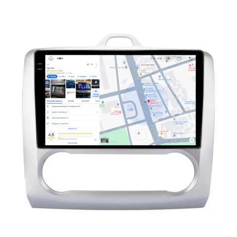 Navigatie Ford Focus 2004-2011, Android 13,Ecran 2K, 4GB RAM 64GB, Octa Core, carplay /android auto,rama argintiu clima [2]