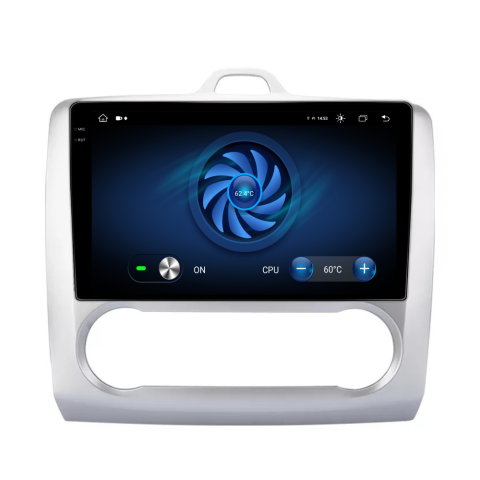 Navigatie Ford Focus 2004-2011, Android 13,Ecran 2K, 4GB RAM 64GB, Octa Core, carplay /android auto,rama argintiu clima [5]