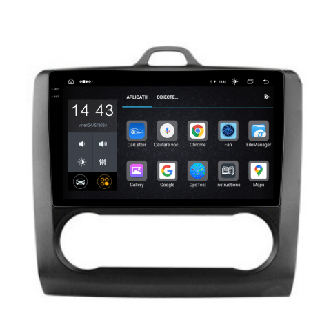 Navigatie Ford Focus 2004-2011, Android 13,Ecran 2K, 4GB RAM 64GB, Octa Core, carplay /android auto,rama negru clima [6]
