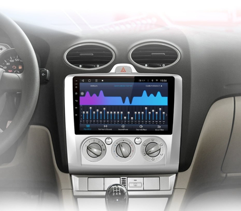 Navigatie Ford Focus 2004-2011, Android 13,Ecran 2K, 8GB RAM 256GB, Octa Core, carplay /android auto, rama argintiu AC [3]