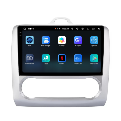 Navigatie Ford Focus 2004-2011, Android 13,Ecran 2K, 8GB RAM 256GB, Octa Core, carplay /android auto,rama argintiu clima [11]